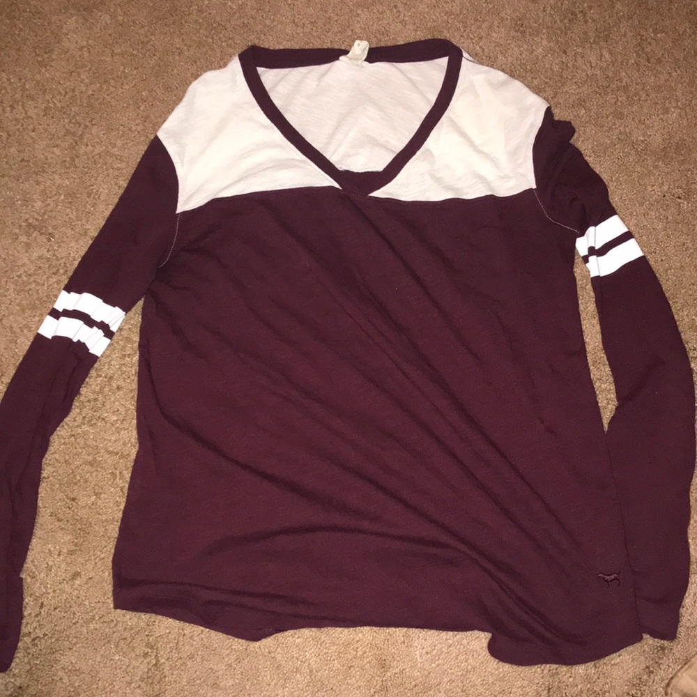 Soft jersey shirt burgundy
